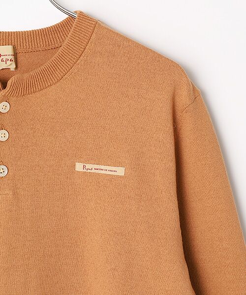 PAPAS / パパス ニット・セーター | モンサンミッシェル天竺12G ヘンリーネックセーター | 詳細2