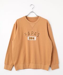 PAPAS / パパス スウェット | モンサンミッシェル爽 1飛び裏毛 クルーネックトレーナー