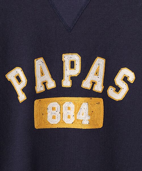 PAPAS / パパス スウェット | モンサンミッシェル爽 1飛び裏毛 クルーネックトレーナー | 詳細7