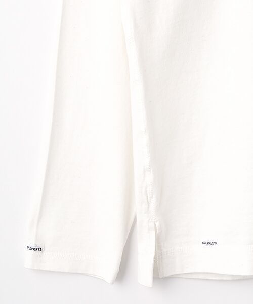 PAPAS / パパス Tシャツ | 40/2度詰天竺(反毛) トライアスロンモチーフ 長袖Tシャツ | 詳細3