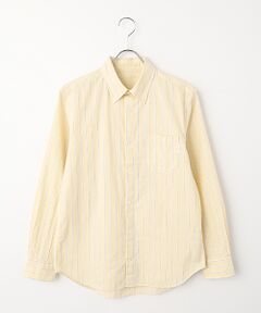 PAPAS / パパス シャツ・ブラウス | 平織コードストライプ ボタンダウンシャツ