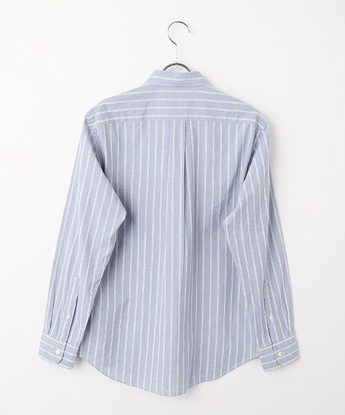 PAPAS / パパス シャツ・ブラウス | 平織コードストライプ ボタンダウンシャツ | 詳細3