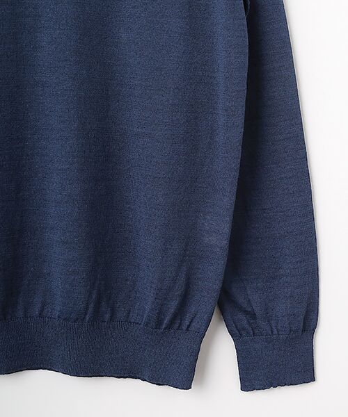 PAPAS / パパス ニット・セーター | リネン/ポリエステル クルーネックセーター | 詳細3