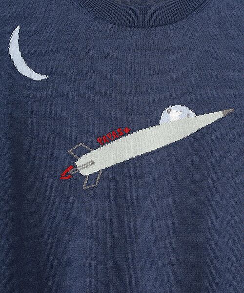 PAPAS / パパス ニット・セーター | リネン/ポリエステル クルーネックセーター | 詳細4