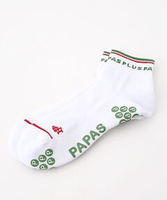 PAPAS / パパス ソックス | 底パイル ロゴジャガードソックス
