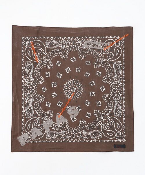 PAPAS / パパス バンダナ・スカーフ | <HAV-A-HANK>プリントバンダナ（ブラウン）