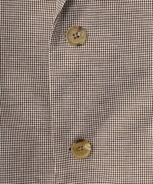 PAPAS / パパス テーラードジャケット | クールマックス/コットン/リネン千鳥 ジャケット | 詳細1