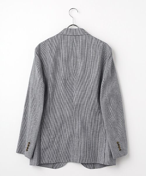PAPAS / パパス テーラードジャケット | クールマックス/コットン/リネン千鳥 ジャケット | 詳細2