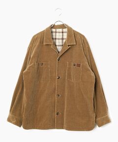 PAPAS / パパス ブルゾン | コットン/カシミヤ混ストレッチ 中コールブルゾン