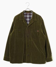 PAPAS / パパス ブルゾン | コットン/カシミヤ混ストレッチ 中コールブルゾン