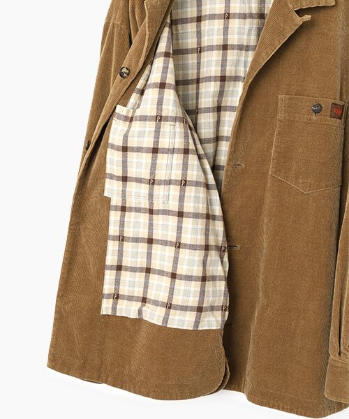 PAPAS / パパス ブルゾン | コットン/カシミヤ混ストレッチ 中コールブルゾン | 詳細5