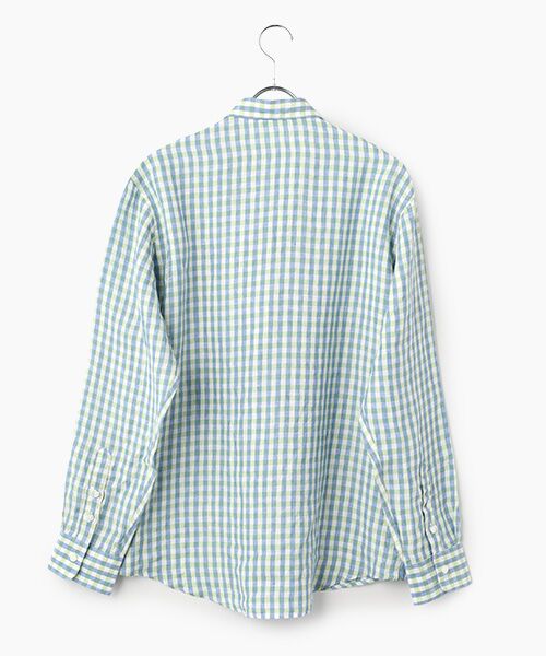 PAPAS / パパス シャツ・ブラウス | リネン平織 ギンガムチェックシャツ | 詳細2