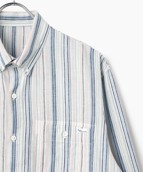 PAPAS / パパス シャツ・ブラウス | モンサンミッシェル マルチストライプシャツ | 詳細2