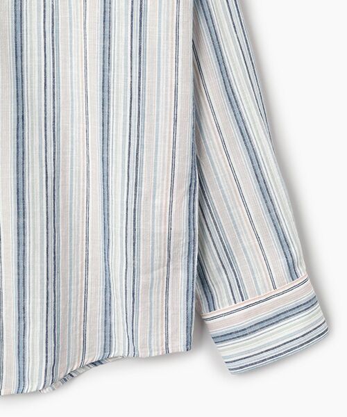 PAPAS / パパス シャツ・ブラウス | モンサンミッシェル マルチストライプシャツ | 詳細3