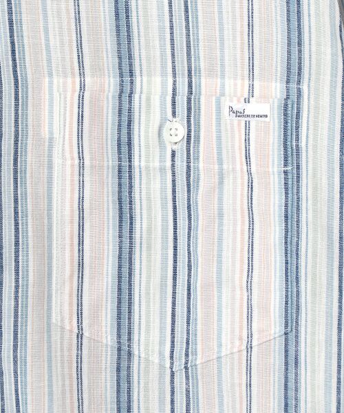 PAPAS / パパス シャツ・ブラウス | モンサンミッシェル マルチストライプシャツ | 詳細4