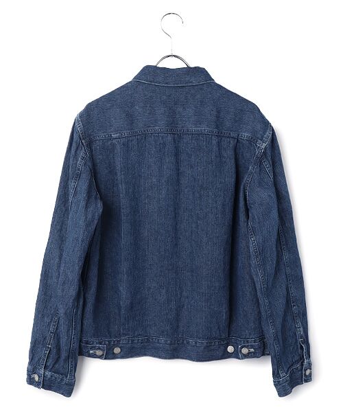 PAPAS / パパス ブルゾン | 10ozリネンデニム ショート丈ブルゾン | 詳細1