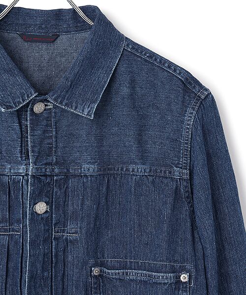 PAPAS / パパス ブルゾン | 10ozリネンデニム ショート丈ブルゾン | 詳細2