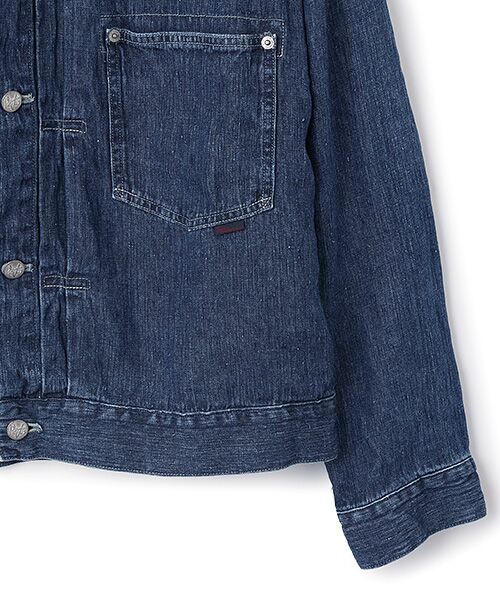 PAPAS / パパス ブルゾン | 10ozリネンデニム ショート丈ブルゾン | 詳細3