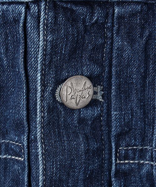 PAPAS / パパス ブルゾン | 10ozリネンデニム ショート丈ブルゾン | 詳細6