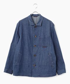 PAPAS / パパス ブルゾン | モンサンミッシェルデニムストレッチ カバーオール