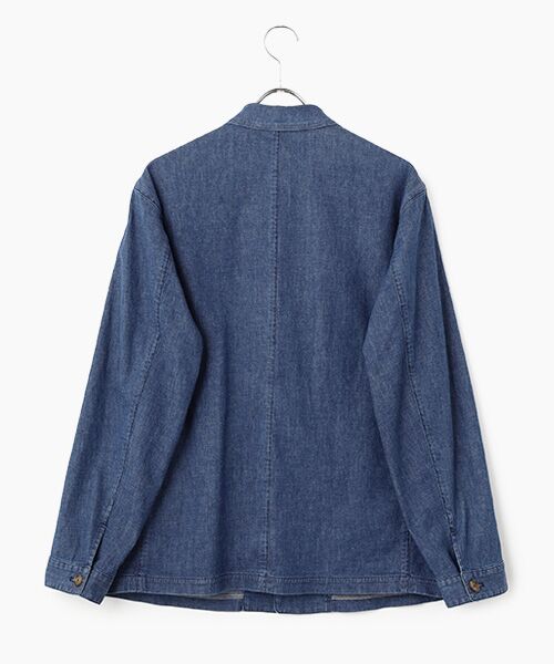 PAPAS / パパス ブルゾン | モンサンミッシェルデニムストレッチ カバーオール | 詳細3