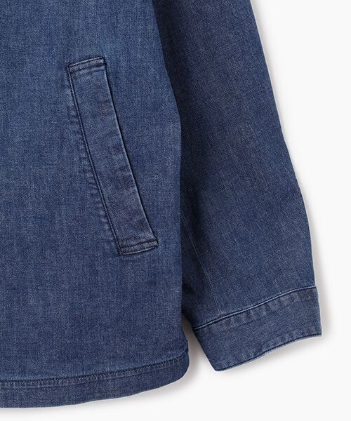 PAPAS / パパス ブルゾン | モンサンミッシェルデニムストレッチ カバーオール | 詳細5