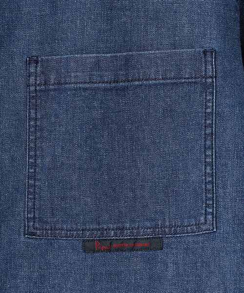PAPAS / パパス ブルゾン | モンサンミッシェルデニムストレッチ カバーオール | 詳細7
