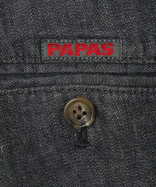 PAPAS / パパス デニムパンツ | モンサンミッシェルデニムストレッチ ノータックパンツ | 詳細12