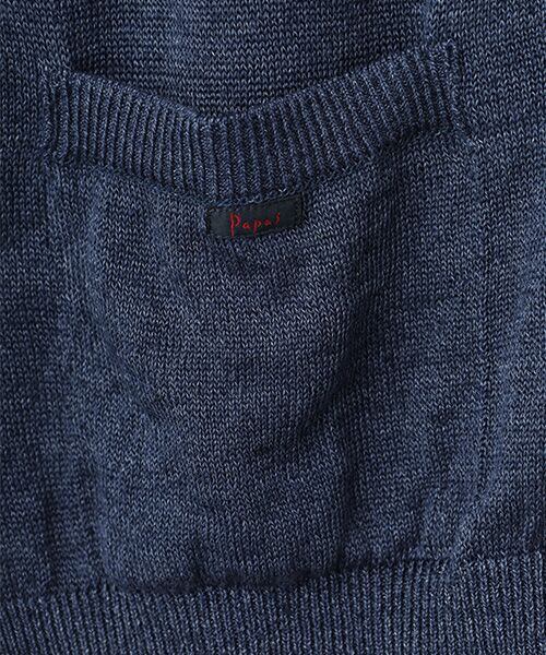 PAPAS / パパス ベスト | ユーロリネンウォッシャブル天竺10G ベスト | 詳細6