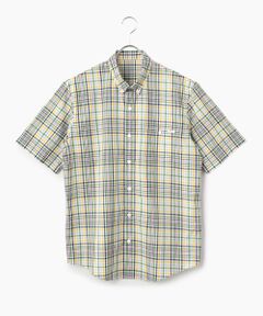 PAPAS / パパス シャツ・ブラウス | コットンローンチェック 半袖シャツ