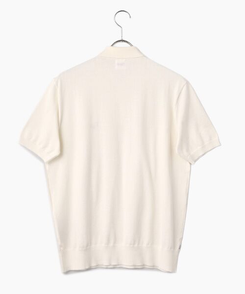 PAPAS / パパス ポロシャツ | コットン天竺 14G 半袖ニットポロシャツ | 詳細1