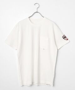 PAPAS / パパス Tシャツ | 40/2天竺 中白染め加工 半袖Tシャツ