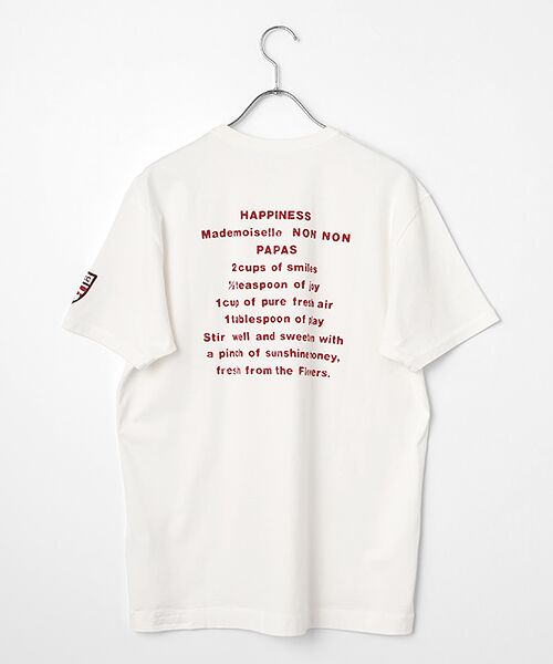 PAPAS / パパス Tシャツ | 40/2天竺 中白染め加工 半袖Tシャツ | 詳細1