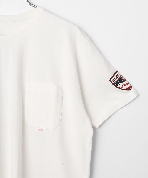 PAPAS / パパス Tシャツ | 40/2天竺 中白染め加工 半袖Tシャツ | 詳細2