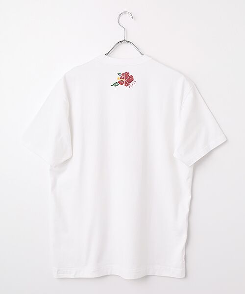 PAPAS / パパス Tシャツ | 40/2天竺 ハワイアンプリント 半袖Tシャツ | 詳細1