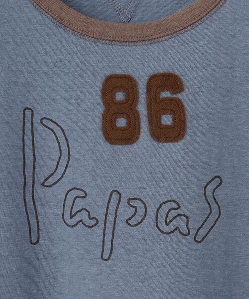 PAPAS / パパス Tシャツ | モンサンミッシェル＆ラフィー天竺 半袖Tシャツ | 詳細5