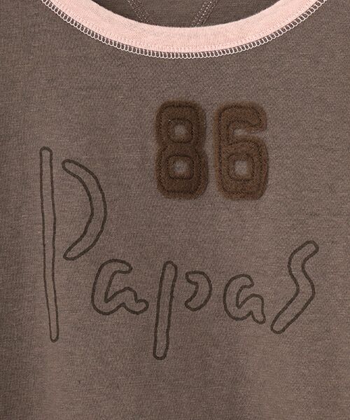 PAPAS / パパス Tシャツ | モンサンミッシェル＆ラフィー天竺 半袖Tシャツ | 詳細6
