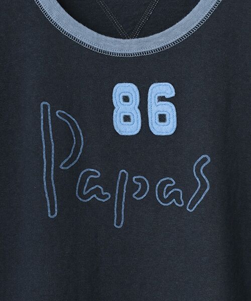 PAPAS / パパス Tシャツ | モンサンミッシェル＆ラフィー天竺 半袖Tシャツ | 詳細7