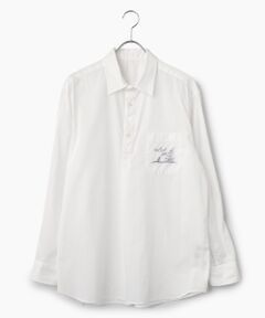 PAPAS / パパス シャツ・ブラウス | ポリエステル/麻 プルオーバーシャツ