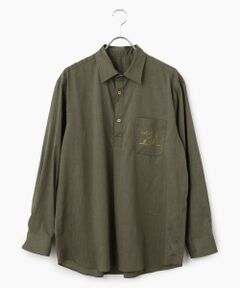 PAPAS / パパス シャツ・ブラウス | ポリエステル/麻 プルオーバーシャツ