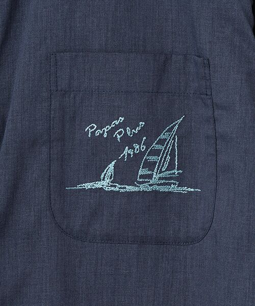 PAPAS / パパス シャツ・ブラウス | ポリエステル/麻 プルオーバーシャツ | 詳細6