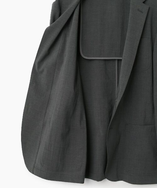 PAPAS / パパス テーラードジャケット | ポリエステルストレッチクロス ポケッタブル ジャケット | 詳細6