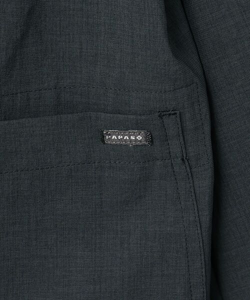 PAPAS / パパス ブルゾン | ポリエステルストレッチクロス スタンドカラーブルゾン | 詳細7
