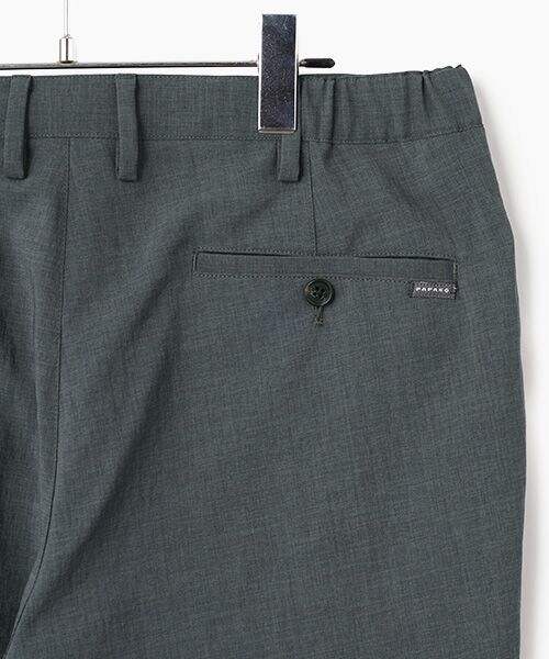 PAPAS / パパス テーラードジャケット | ポリエステルストレッチクロス ノータックパンツ | 詳細4