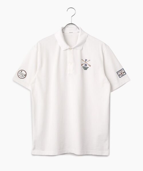 PAPAS / パパス ポロシャツ | クールマックスエコメイド 半袖ポロシャツ（シロ）