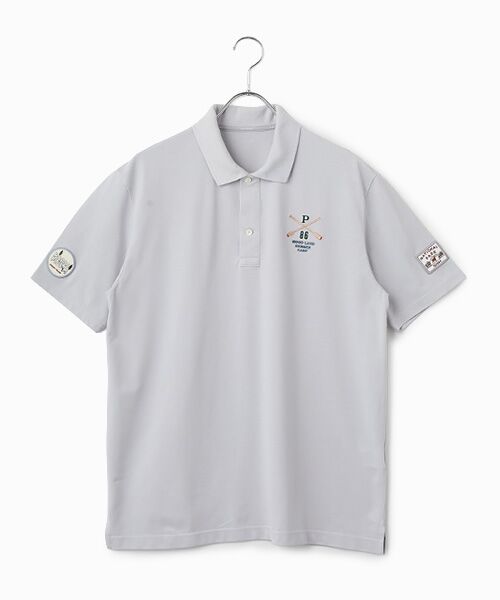 PAPAS / パパス ポロシャツ | クールマックスエコメイド 半袖ポロシャツ（アイスグレー）