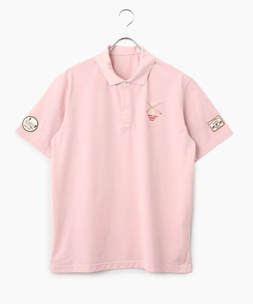 PAPAS / パパス ポロシャツ | クールマックスエコメイド 半袖ポロシャツ（ピンク）
