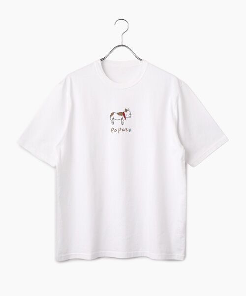 PAPAS / パパス Tシャツ | CLASSIC天竺 半袖Ｔシャツ（シロ）