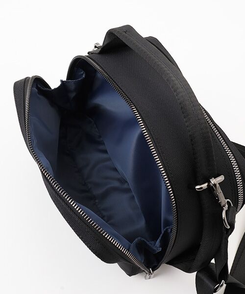 PAPAS / パパス ポーチ | ナイロンギャバ 3WAYハンドルラウンドポーチ | 詳細5