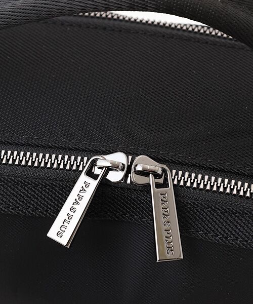 PAPAS / パパス ポーチ | ナイロンギャバ 3WAYハンドルラウンドポーチ | 詳細9